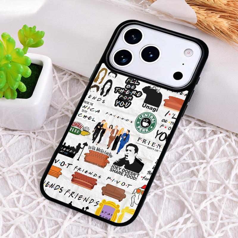 Central Perk Coffee Friends TV Phone Case for iPhone 17 Air 16 15 11 12 14 13 Pro Max Shockproof Cover