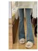 Women's Black High-Waisted Micro-Flare Stretch Jeans 2026 - Spring Slimming Floor-Length Bell Bottoms