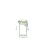 Bocaux à épices - ON RANGE TOUT - 4 bocaux en verre - Fermeture en métal - Joint d'étanchéité - 70ml