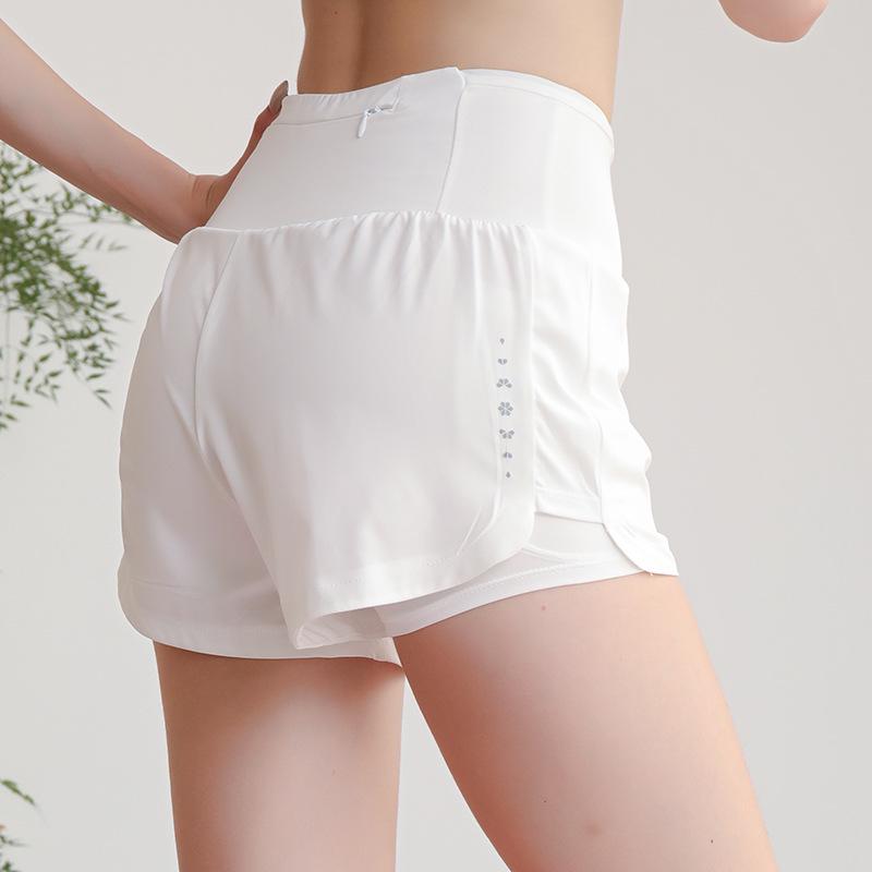 Women's Quick-Dry Breathable Yoga and Running Shorts - Summer Anti-Exposure, Fake Two-Piece Design