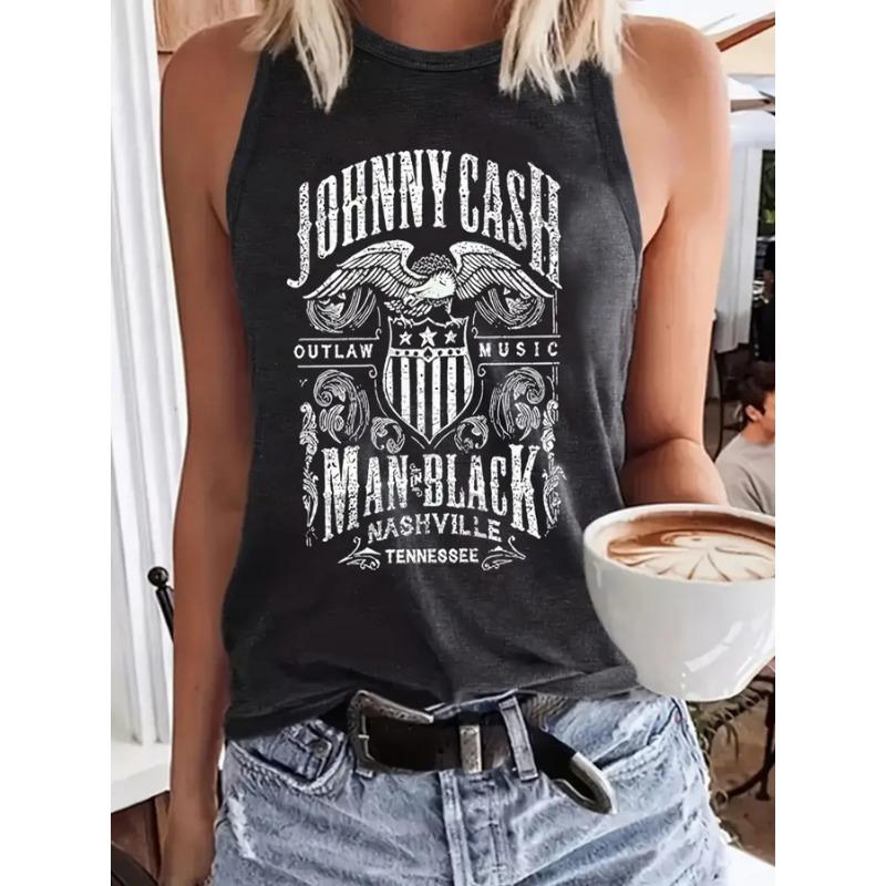 

Sleeveless Top T-shirt Round-neck Pullover Vest for Spring and Summer L темно-серого