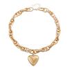 Layered   Heart Necklace O Shaped Fashionable Personalities   Necklace for Women