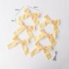 Velvet Mini Bow Ribbon 18pcs Set for Christmas Tree Decorations and DIY Holiday Crafting Handmade Small Pendant Accents