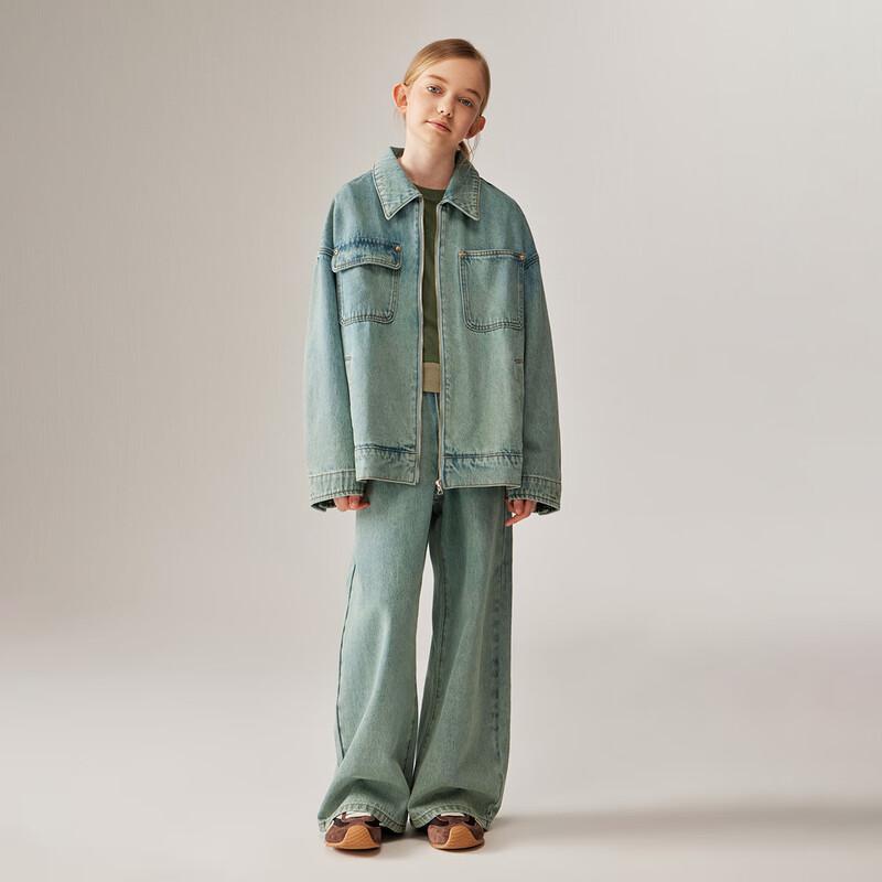 ELLE KIDS Girls' Structured Denim Jacket