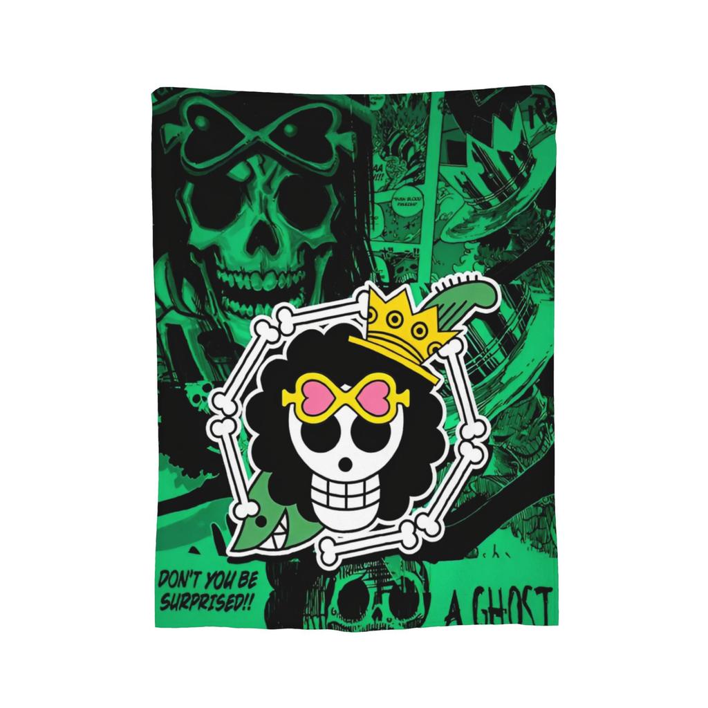 Luffy Anime  Fleece Throw Blanket Luffy Zoro Sanji Blankets for Bed Car Super Soft Bedding Throws,