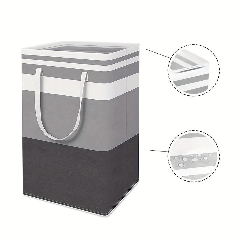 1PC Fabric Laundry Basket Simple Clothes Sundries Storage Box Foldable Bag Large Capacity Laundry Basket