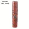 Leather Roll-Up Pouch W/ Embossed Buckle Vintage Treasure Map Pencil Case Large Capacity School Office Organizer
