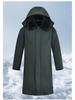 Waterproof Fleece-Lined Cotton Coat with Removable Lining for Cold Storage Work