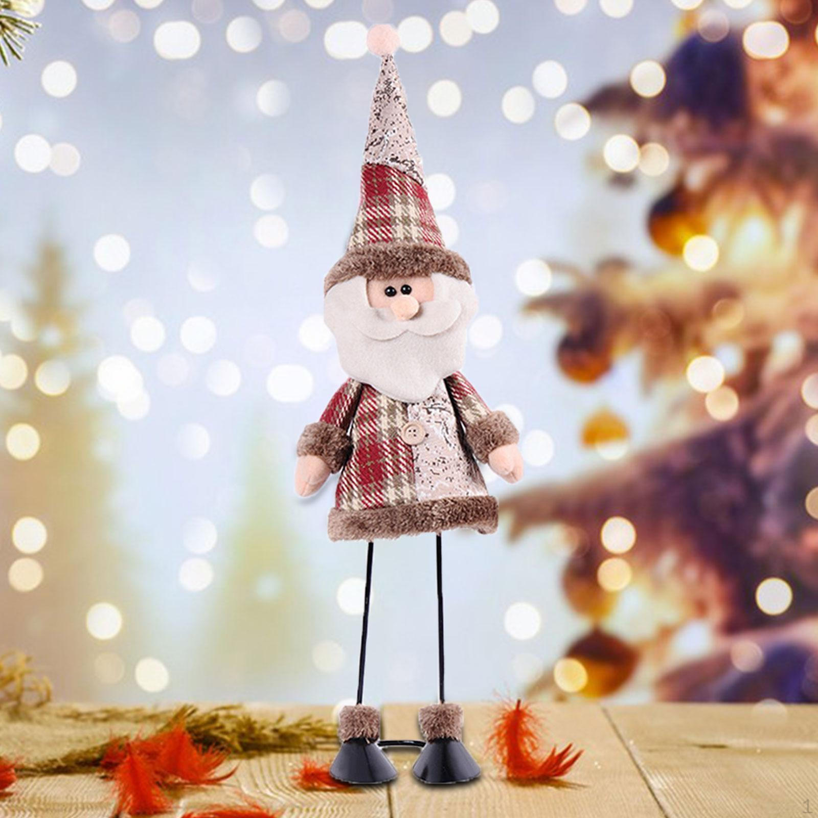 

Стоящая рождественская фигурка, украшение, милая плюшевая кукла, украшение для полки, окна