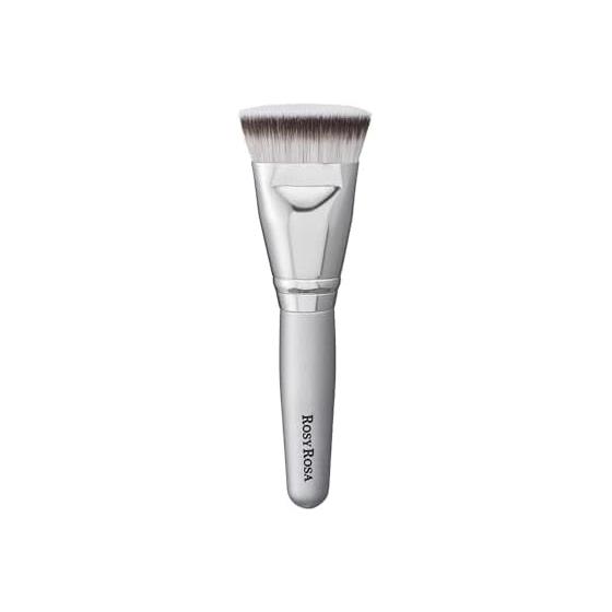 Rosie Rosa Multi Foundation Brush [Makeup Brush Compatible with All Foundations] Silver 1 Piece (x 1)