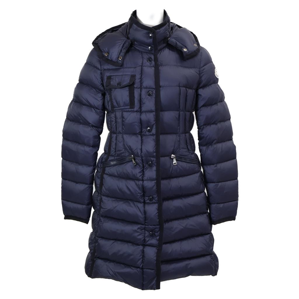MONCLER HERMINE Hermine hooded down jacket coat O NavyUsed