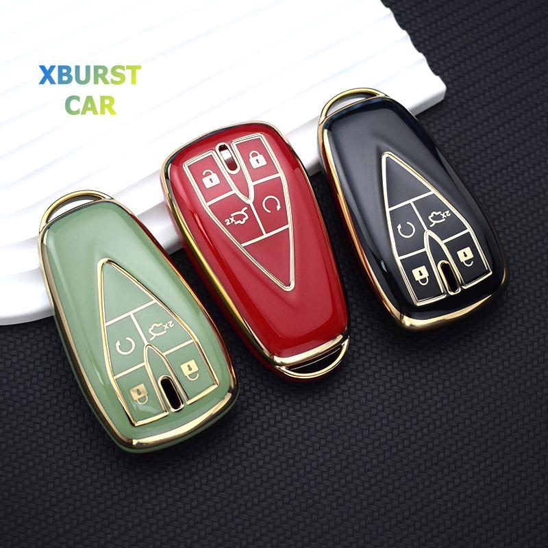 3/4/5 Buttons Car Remote Key Case Cover Shell Fob Protector Bag Holder For Changan Cs35 Plus Cs55 Plus Cs75 Plus