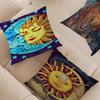 Sun Celestial Moon Bohemian Cushion Cover Pillowcase Upholstery Sofa Throw Pillow Home Decor Pillowcas
