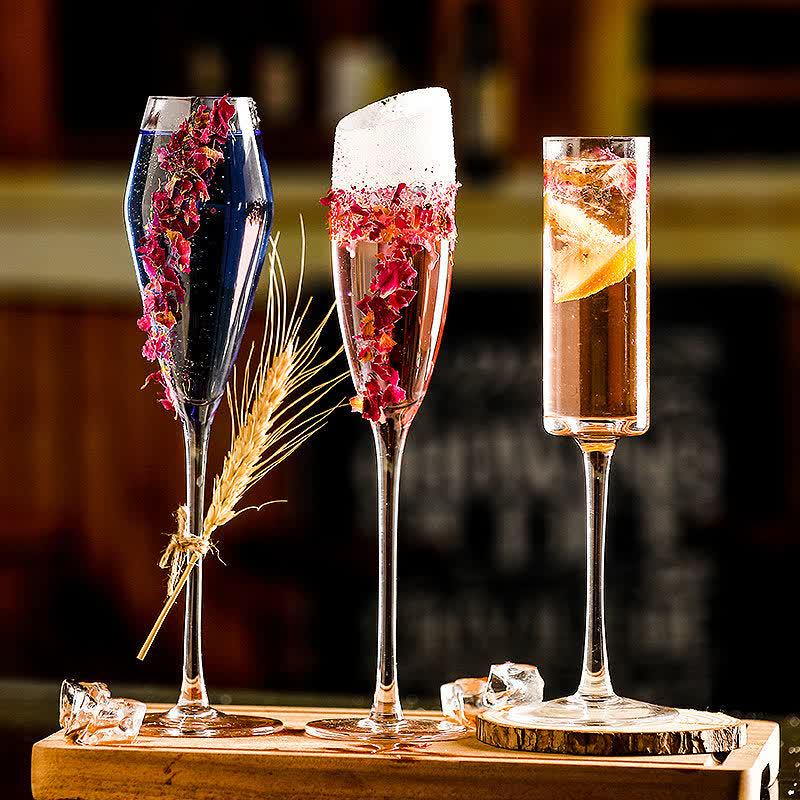 Crystal Champagne Flute Set