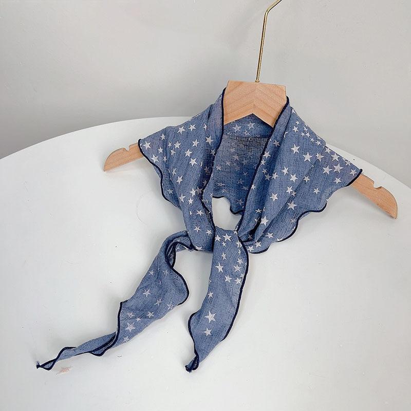 Summer New Triangle Soft Neck Protection Scarf Children's Cute Small Scarf Parent-child Small Scarves