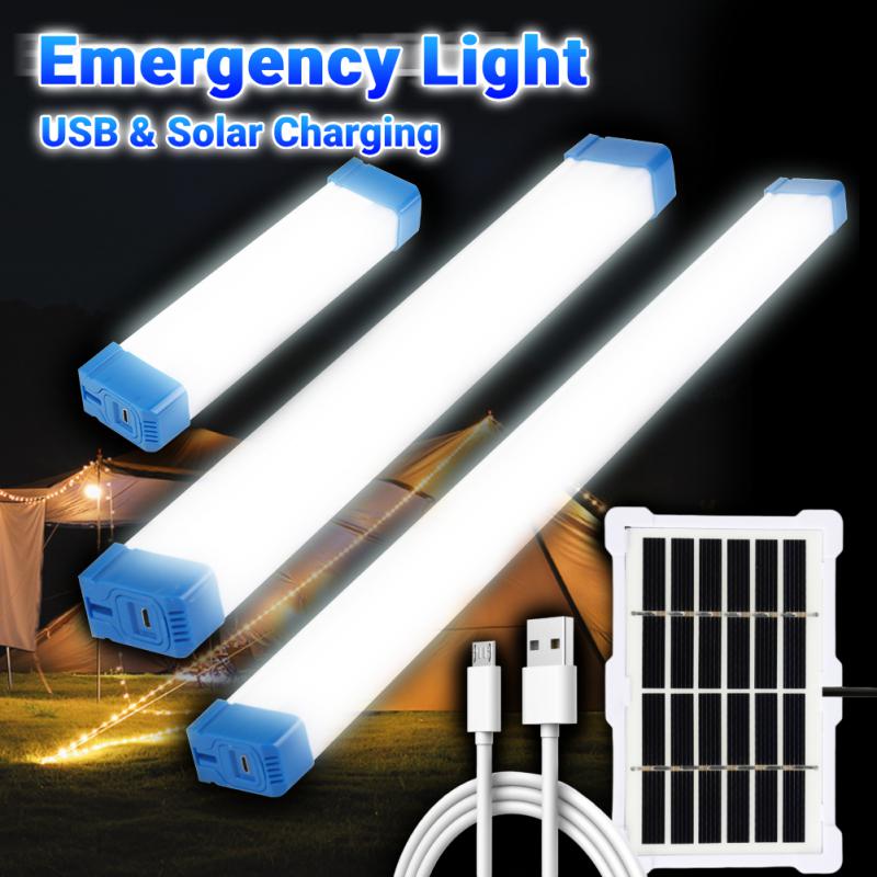 Long LED Tube Night Light Magnetic 15CM 30CM 50CM USB Rechargeable Emergency Light Outdoor Portable Long Strip Emergency Light
