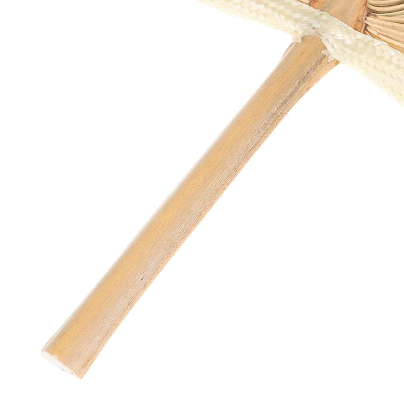 Strohfächer DIY Handgewebt Palmblatt Gewebt Sommerkühlung Mückenabwehrfächer