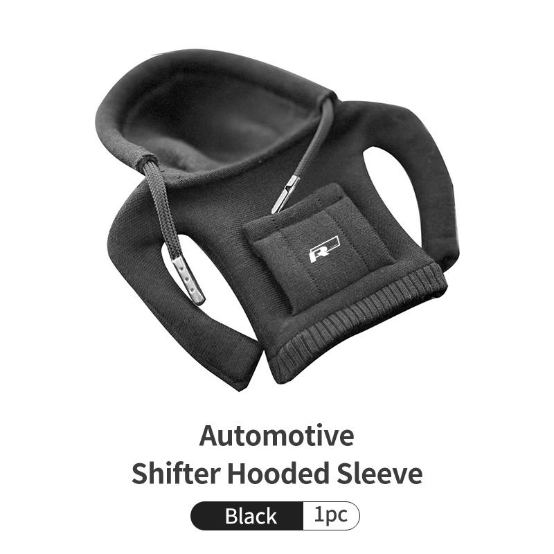 

2026 Hot For Volkswagen VW Car Gear Shift Sweatshirt Cover Shift Knob Hoodie Rod Protector For VW R Tiguan CC Jetta Polo Golf Pa чёрный
