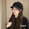 Cloud Hat Women'S Japanese Style Face-Showing Small Plain-Looking Beret Casual All-Match Beret Octagonal Cap
