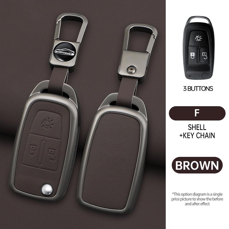 Zinklegering 3 Knoppen Klapbare Auto Sleutelhoes Beschermhoes Voor Daf 106 Cf Euro 6 Xg Xf Flip Afstandsbediening Sleutelhanger Vrachtwagen Accessoire gray