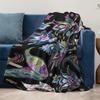 Vibrant Paisley Floral Print Blanket Throw Decorative Bed Sofa Cover Colorful Ethnic Pattern Throw Blanket
