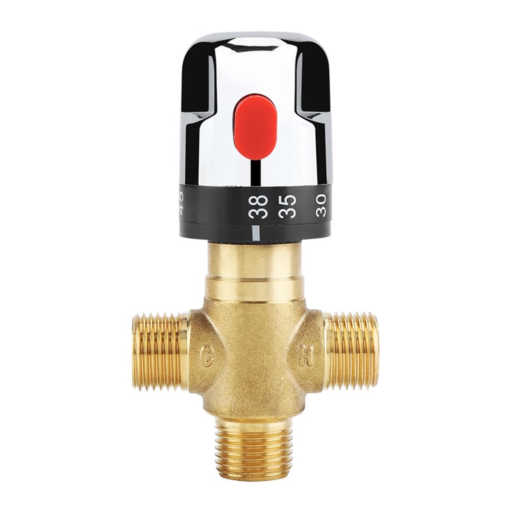 Brass 1/2 Thermostatic Valves DN15 Constant Temperature Valves Upgrades for Stable Temperature Control In Home Plumbing