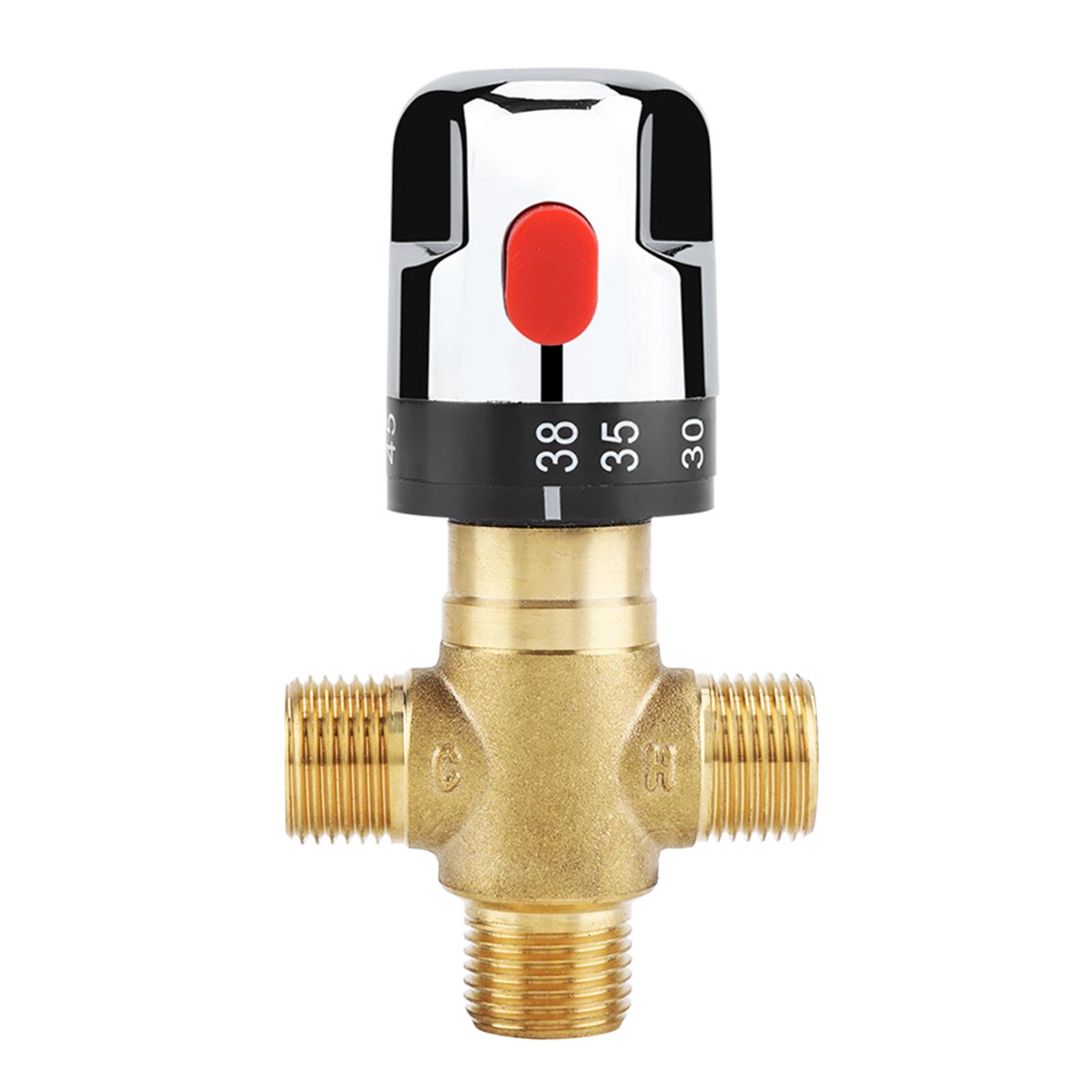 

Латунні 1/2 Термостатичні клапани DN15 Клапани постійної температури Модернізації для стабільного контролю температури в домашній сантехніці 1