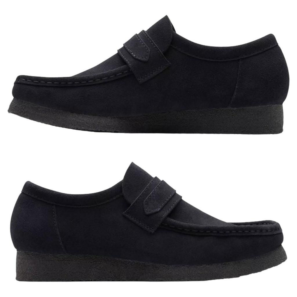 Wallabee Slipper Kreppsohle Standardschuhe Wildleder Schwarz WALLABEE SLIPPER 26172503 [Clarks] Herren Schwarz_Wildleder UK9(27,0 cm)