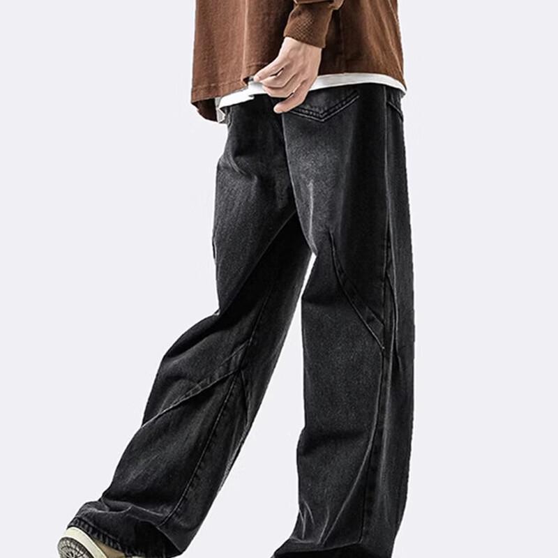 Jeanswest Men's Straight-Leg Loose Fit Outdoor Denim Pants