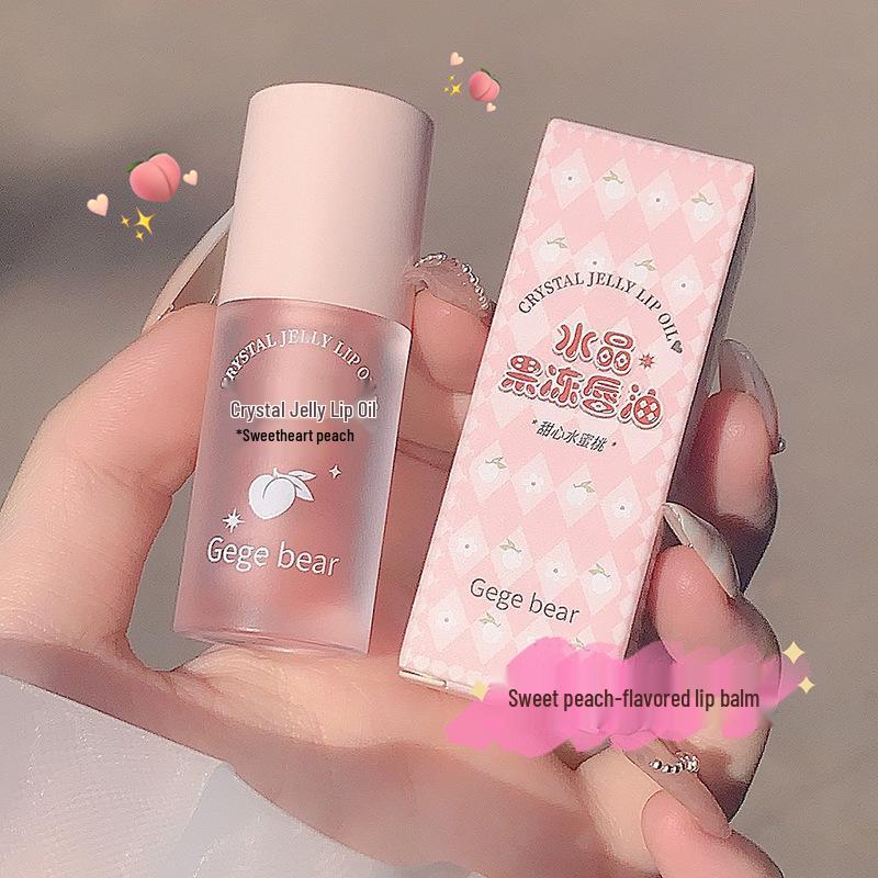 Gegebear Crystal Jelly Lip Oil: Moisturizing Lip Gloss and Lipstick Base for Women
