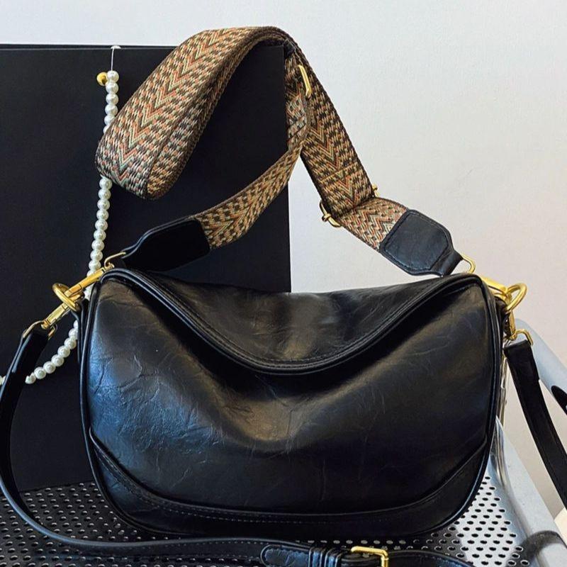 Early autumn new ebony women's bags commuter versatile messenger bags underarm bags fashion dumplings niche shoulder bags