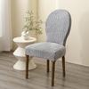 1/2/4/6pcs Jacquard Nordic Dining Chair Cover Elastic Chair Seat Slipcover Curved Chair Protector Case Kitchen Dining Room Home