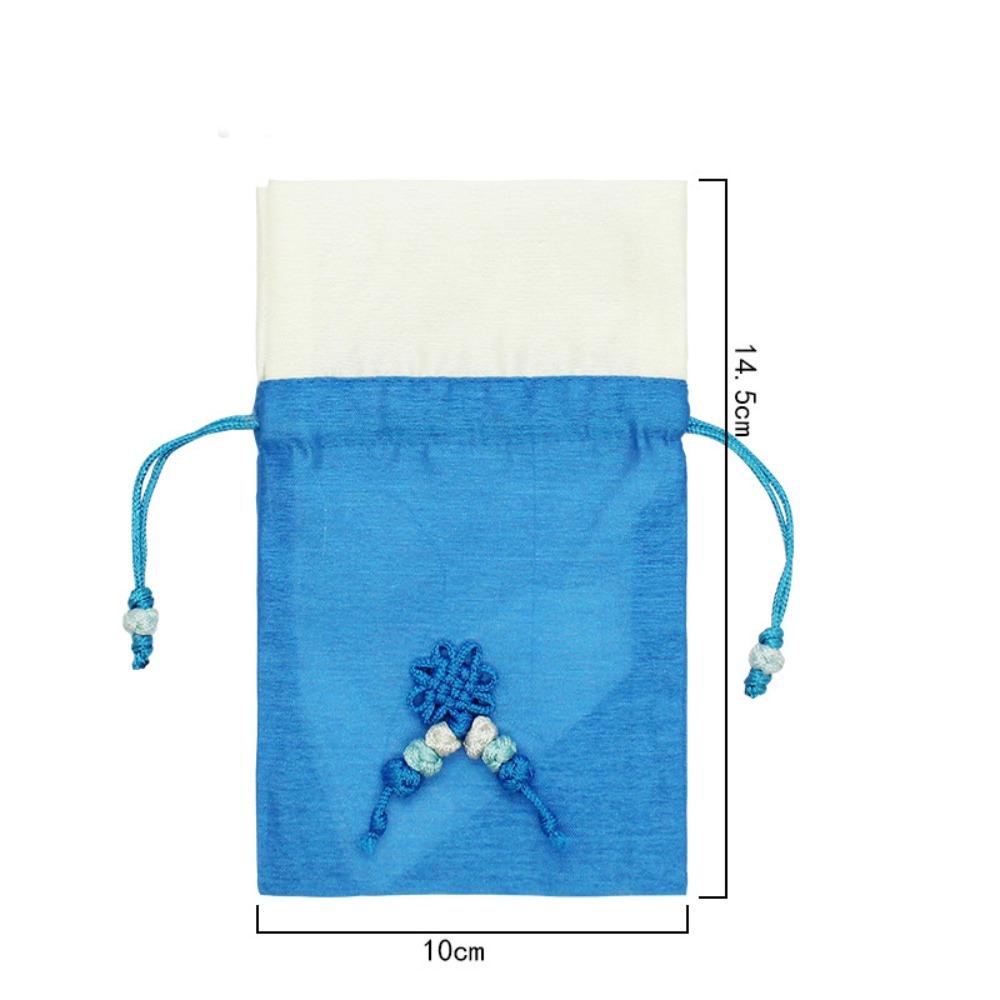 

Candy Bag Chinese Style Sachet Chinese Knot Jewelry Packaging Bag Tassel Small Pouch Birthday синий