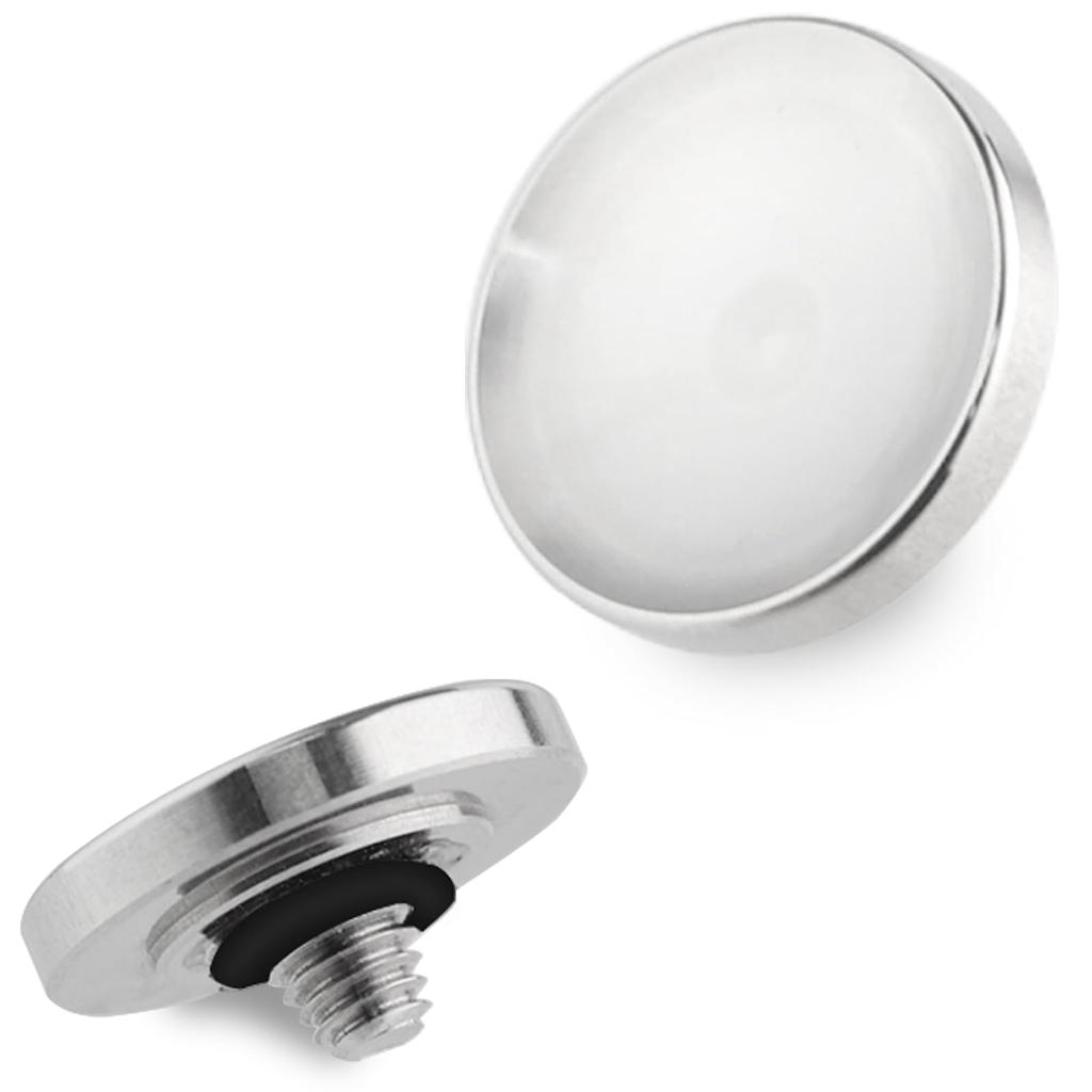 Buton de eliberare a obturatorului metalic Haoge de 12 mm pentru Fujifilm XT5 XT50 Nikon Zf DF și Leica Q3 M10 Concave New 12 mm diametru X-Pro3 M-11 argintiu, versiunea