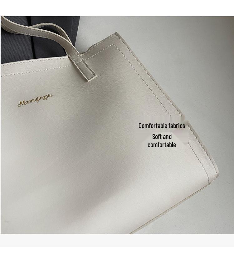 Women's 2024 Spring/Summer Versatile Solid Color Tote – Korean Style Shoulder Bag