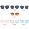 Vintage Retro Square Sunglasses Mirrored Metal Frame Glasses Women Gifts
