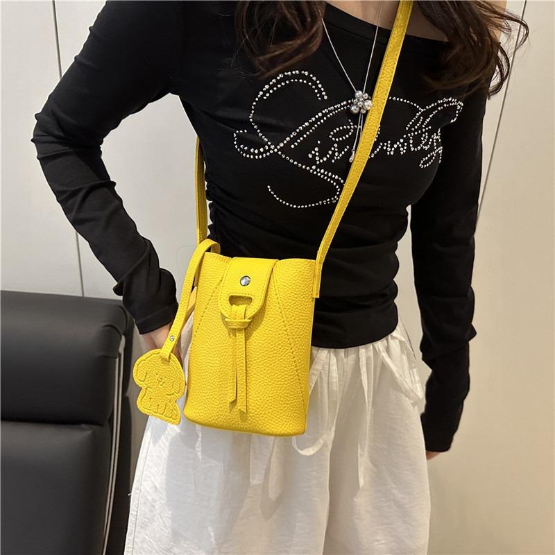 Small bag women's new trendy fashion bucket bag versatile shoulder bag crossbody mobile phone bag