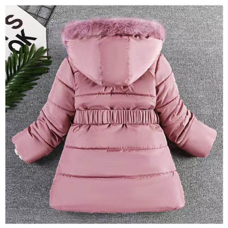 Children's Fleece and Thickened Cotton-padded Clothes, Fashionable Down Cotton-padded Jackets for Girls Winter