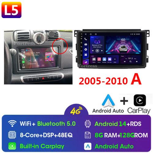 For Mercedes Benz Smart Fortwo 2006 - 2015 Android Car Radio Multimedia Player Carplay Navigation GPS Touch Screen Auto Stereo