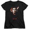 Dexter Womens T-Shirt Portrait Black Tee