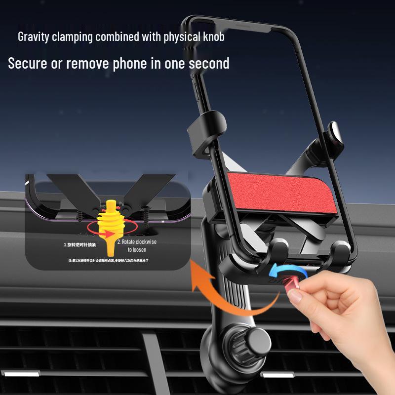 Premium Metal Gravity Car Air Vent Phone Holder