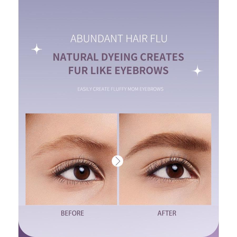 Zakřivený čtvercový štětec na barvení obočí, tužka na obočí Wild Eyebrows