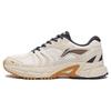 Li Ning Gathering Light Casual Abrasion Resistant Breathable Low Top Running Shoes Men's Ecru ARXT005-1