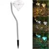 Solar Energy Diamond Lawn Lamp, Rainproof Outdoor Courtyard Lamp, Landscape Street Lamp, Diamond Lamp, Seven-color Solar Panel