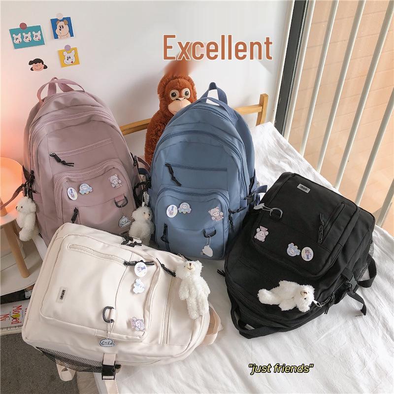 Korean Style Large Capacity Workwear Backpack for Autumn & Winter - Unisex Student Bookbag for Middle School and University