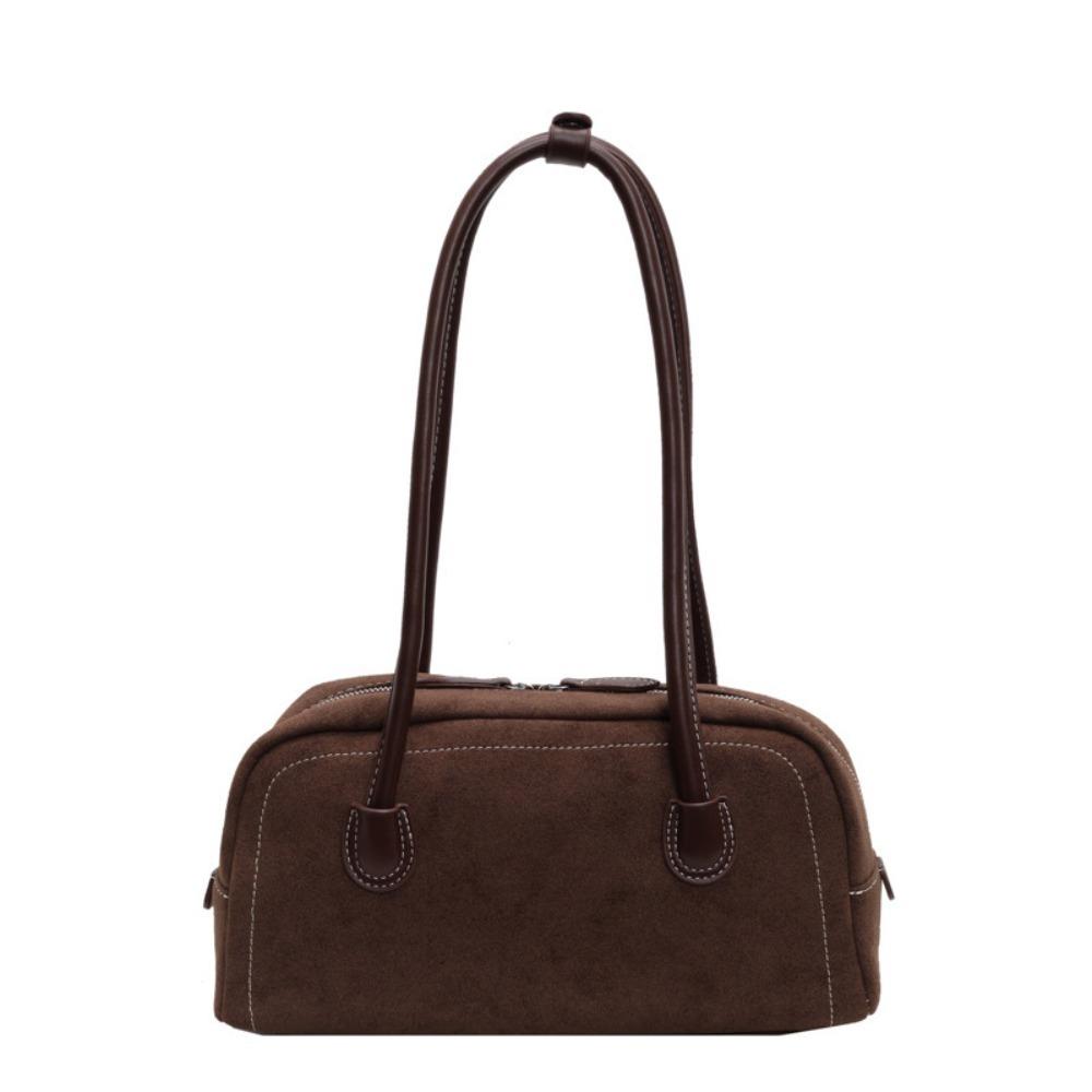 Aesthetic Faux Suede Bag Vintage Single Shoulder Bag Fashion Underarm Bag  Commute