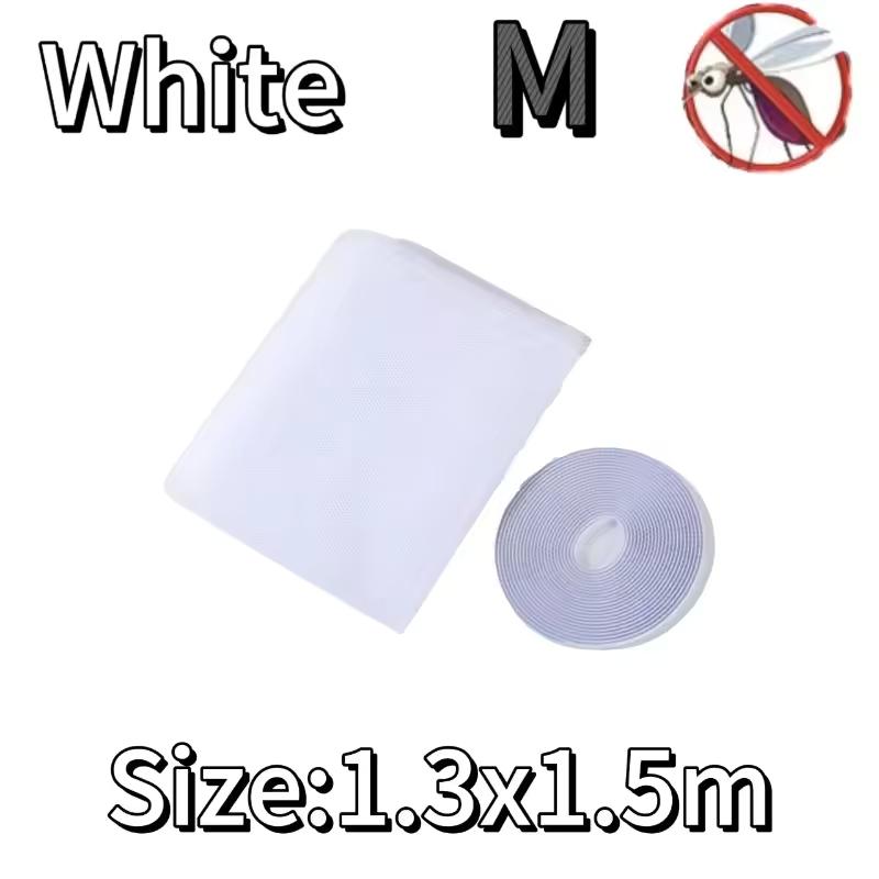 1/2/3/4Packs Anti Fly Mosquito Net DIY Self-Adhesive Fly Mosquito Window Net Mesh Mosquito Insect Bug Net Curtains for Windows