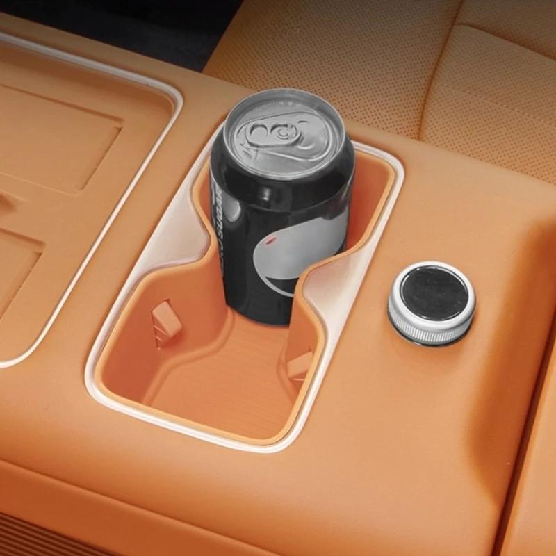 Center Console Silicone Cup Pad for BYD Leopard 7 Titanium 7 Anti-Slip Water-Resistant Cup Holder Interior Mod Accessory