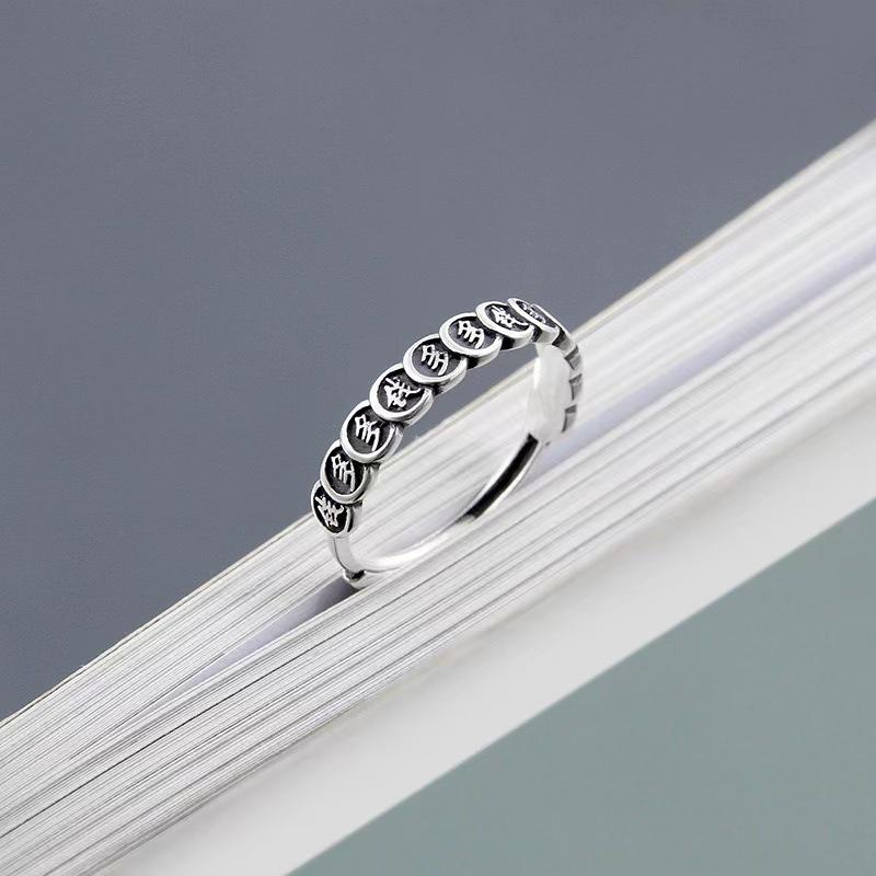 

Жіноча мила ретро регульована каблучка з щасливим котом - Нішевий дизайн Open Adjustable