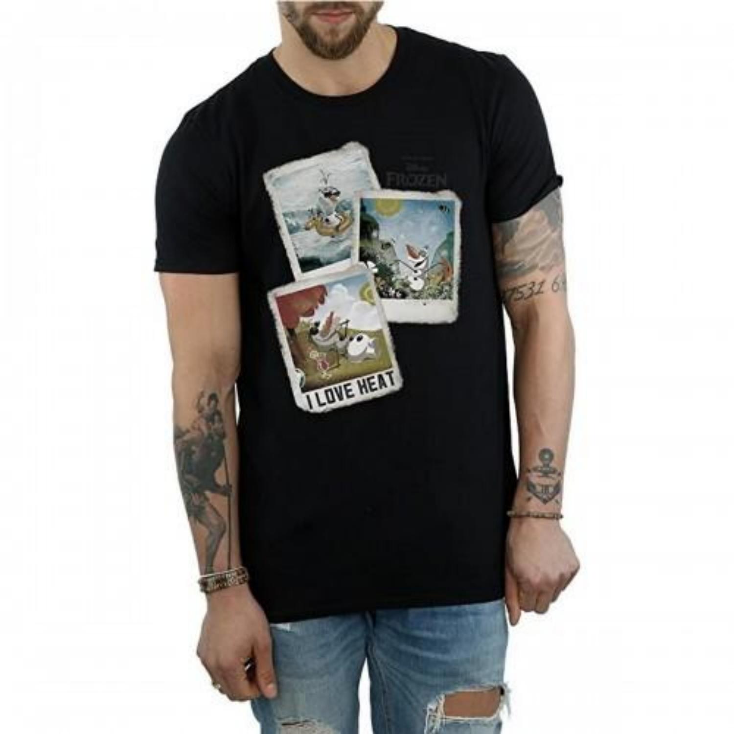 frozen Mens Olaf Polaroid Cotton T-Shirt XXXXL